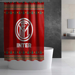 Шторка для душа Inter new year, цвет: 3D-принт — фото 2