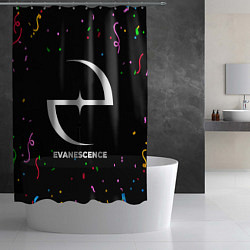 Шторка для душа Evanescence конфети, цвет: 3D-принт — фото 2