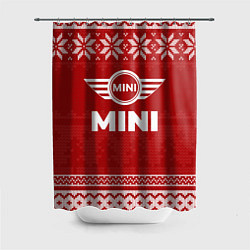 Шторка для душа Новогодний Mini, цвет: 3D-принт