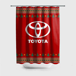 Шторка для душа Toyota new year, цвет: 3D-принт