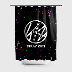 Шторка для душа Stray Kids конфети, цвет: 3D-принт