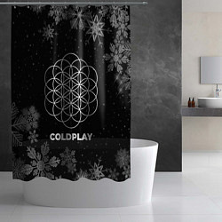 Шторка для душа Снежный Coldplay, цвет: 3D-принт — фото 2