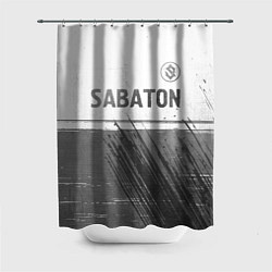 Шторка для душа Sabaton - white gradient посередине, цвет: 3D-принт