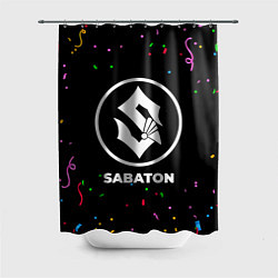 Шторка для душа Sabaton конфети, цвет: 3D-принт