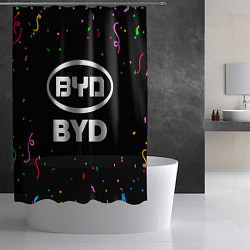 Шторка для душа BYD конфети, цвет: 3D-принт — фото 2
