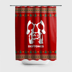 Шторка для душа Deftones new year, цвет: 3D-принт