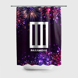 Шторка для душа Праздничный Paramore, цвет: 3D-принт