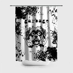 Шторка для душа Garbage - рок пес, цвет: 3D-принт