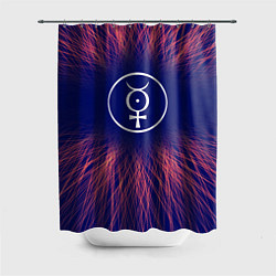 Шторка для душа Marilyn Manson red energy, цвет: 3D-принт