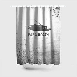 Шторка для душа Papa Roach - white gradient, цвет: 3D-принт