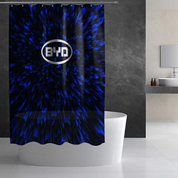 Шторка для душа BYD blue energy, цвет: 3D-принт — фото 2