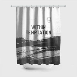 Шторка для душа Within Temptation - white gradient посередине, цвет: 3D-принт