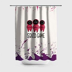 Шторка для душа Играй в кальмара, цвет: 3D-принт