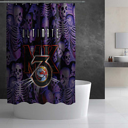 Шторка для душа Ultimate mortal kombat logo, цвет: 3D-принт — фото 2