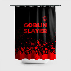 Шторка для душа Goblin Slayer - red gradient посередине, цвет: 3D-принт