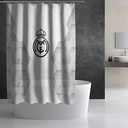 Шторка для душа Real Madrid white poly, цвет: 3D-принт — фото 2