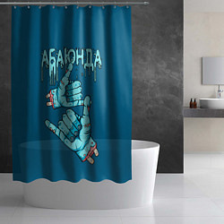 Шторка для душа Абаюнда - зомби, цвет: 3D-принт — фото 2
