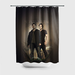 Шторка для душа Братья Винчестеры - Сверхъестественное, цвет: 3D-принт