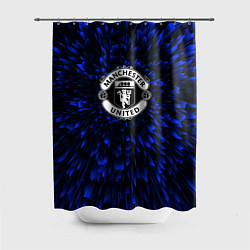 Шторка для душа Manchester United blue energy, цвет: 3D-принт