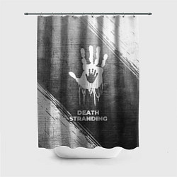 Шторка для душа Death Stranding - grey gradient, цвет: 3D-принт