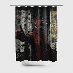 Шторка для душа Spider man night, цвет: 3D-принт