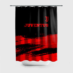 Шторка для душа Juventus - red gradient посередине, цвет: 3D-принт