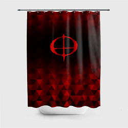 Шторка для душа Ozzy Osbourne red poly, цвет: 3D-принт