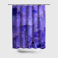 Шторка для душа Срез аметиста, цвет: 3D-принт