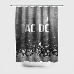 Шторка для душа AC DC - grey gradient посередине, цвет: 3D-принт