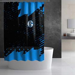 Шторка для душа Schalke 04 fc blue color, цвет: 3D-принт — фото 2