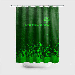 Шторка для душа Volkswagen - green gradient посередине, цвет: 3D-принт