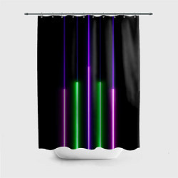 Шторка для душа Color Purple green pink, цвет: 3D-принт