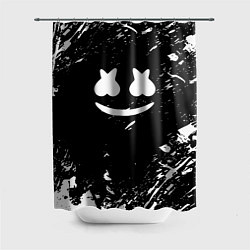 Шторка для душа Marshmello брызги красок, цвет: 3D-принт