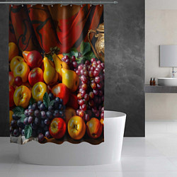Шторка для душа Фруктовый натюрморт, цвет: 3D-принт — фото 2