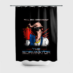 Шторка для душа Jim - worminator, цвет: 3D-принт