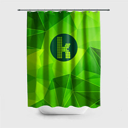 Шторка для душа The Killers green poly, цвет: 3D-принт