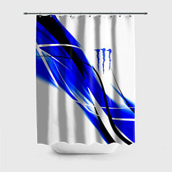 Шторка для душа Monster energy линии абстракции, цвет: 3D-принт