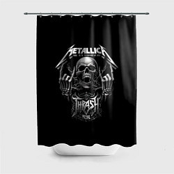 Шторка для душа Thrash metal - Metallica group, цвет: 3D-принт