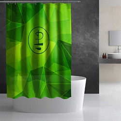 Шторка для душа Pink Floyd green poly, цвет: 3D-принт — фото 2