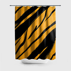 Шторка для душа Тигровый раскрас, цвет: 3D-принт