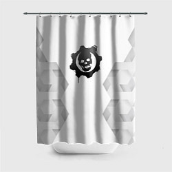 Шторка для душа Gears of War white poly, цвет: 3D-принт