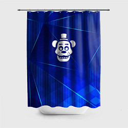 Шторка для душа FNAF blue poly, цвет: 3D-принт