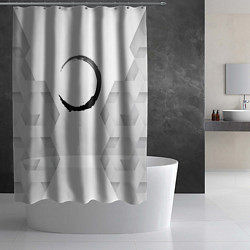 Шторка для душа Demon Slayer white poly, цвет: 3D-принт — фото 2