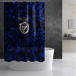 Шторка для душа Benfica blue energy, цвет: 3D-принт — фото 2