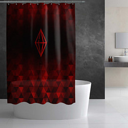 Шторка для душа The Sims red poly, цвет: 3D-принт — фото 2