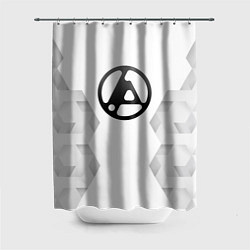 Шторка для душа Linkin Park 2024 white poly, цвет: 3D-принт