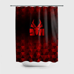 Шторка для ванной Die Antwoord red poly