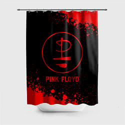 Шторка для ванной Pink Floyd - red gradient