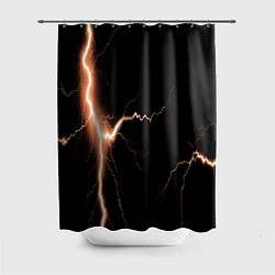 Шторка для ванной Lightning orange