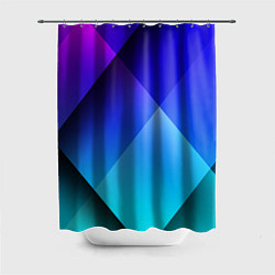 Шторка для душа Color blue, цвет: 3D-принт